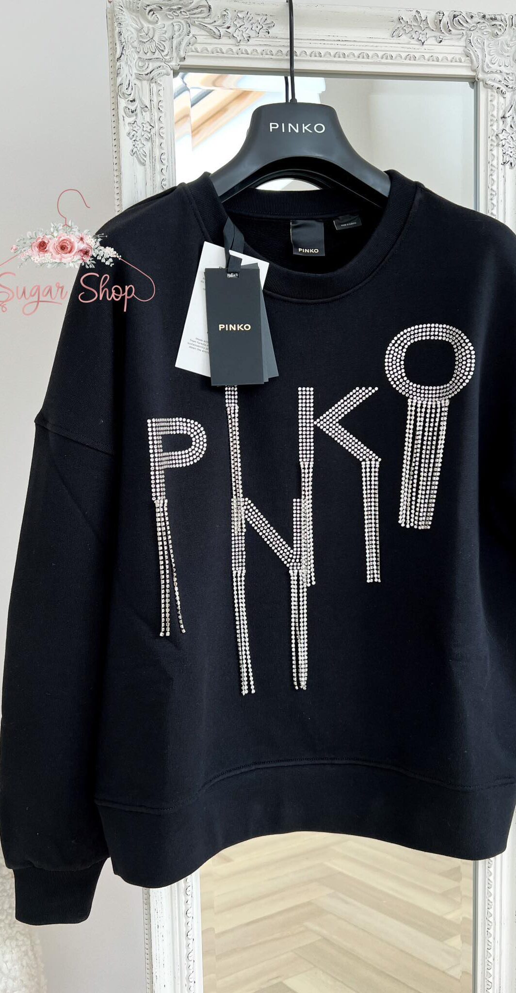 PINKO BLUZA MIRAMARE MAGLIA FELPA