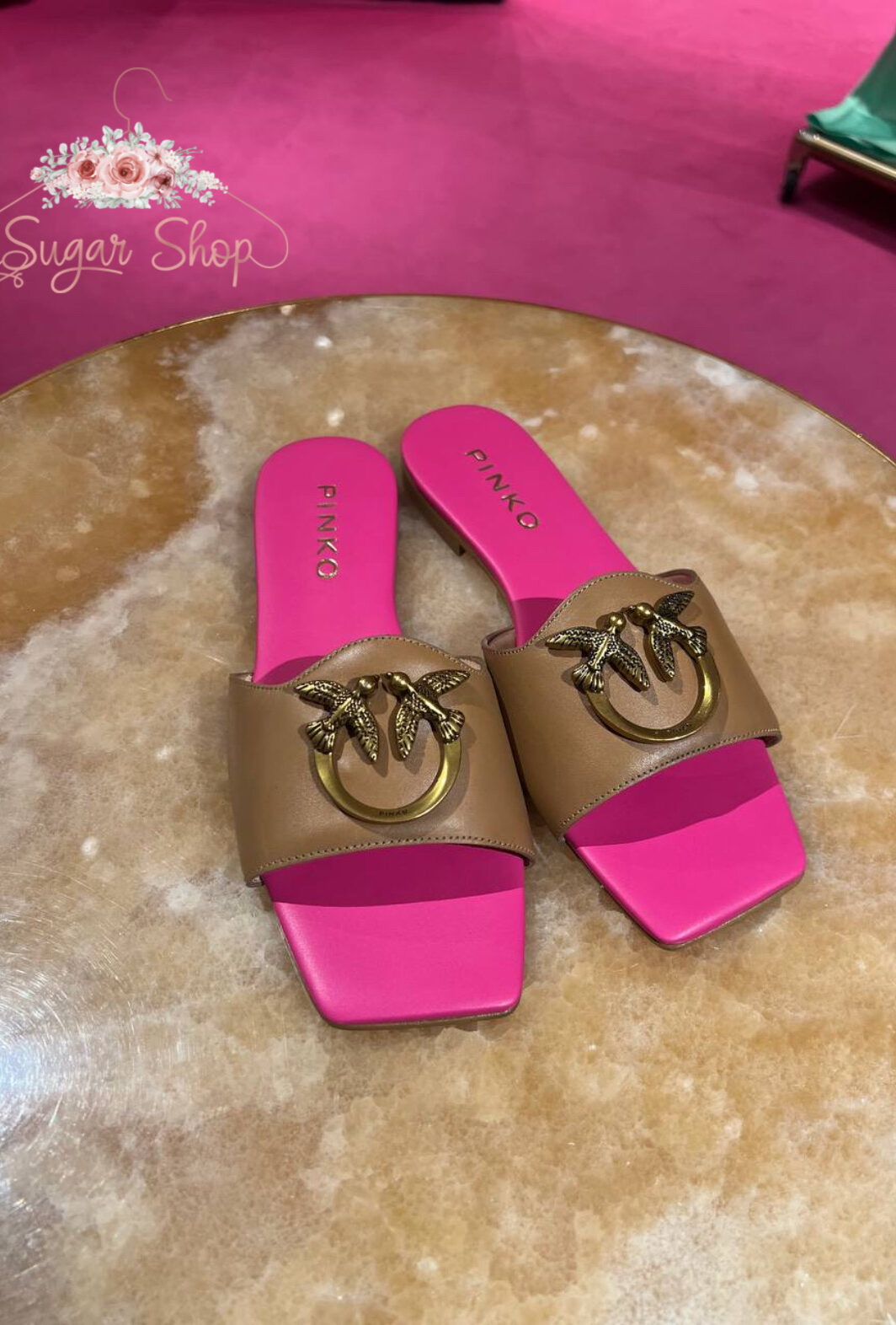 Pinko Klapki Marli Logo