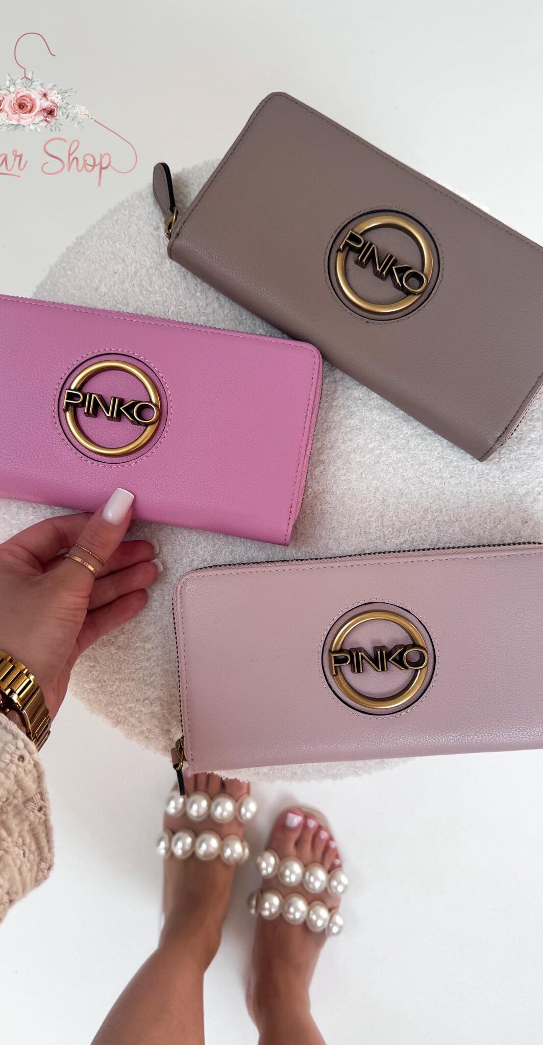 PINKO VELINA ZIP AROUND PORTFEL