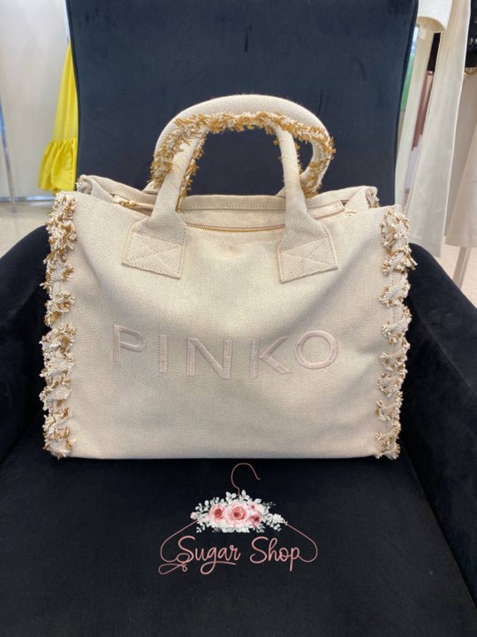 PINKO SHOPPERKA BEŻOWA